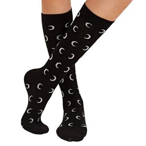 Black Moon Pattern Socks